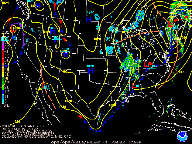 Environment - Surface Map at 7 AM