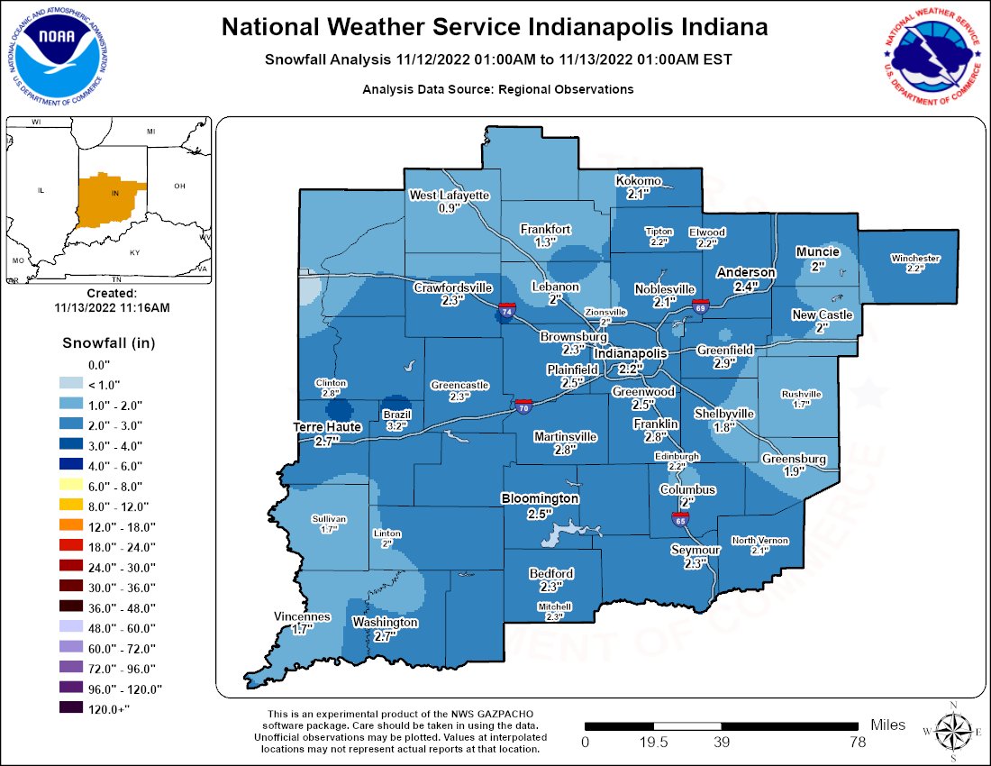 Snowfall Map