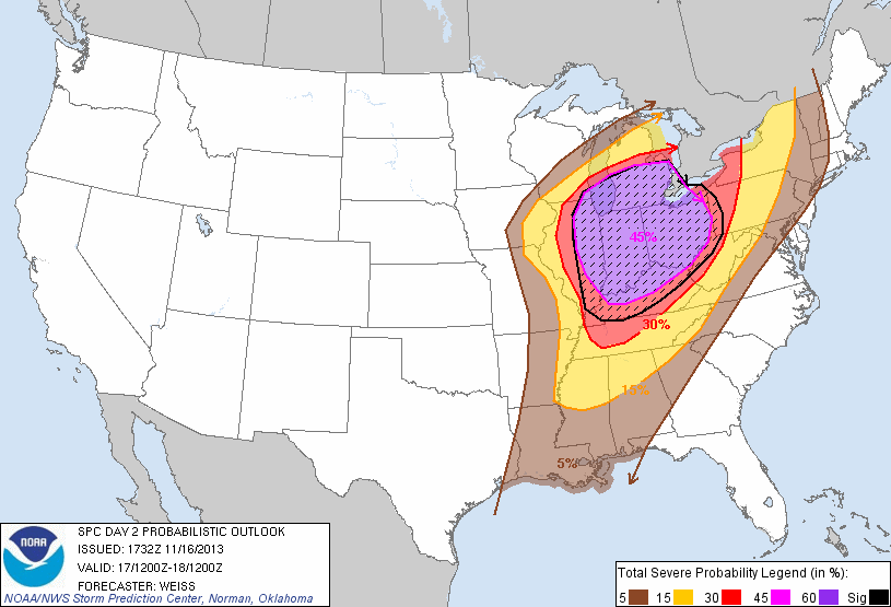 SPC Day 2 Probabilistic Outlook