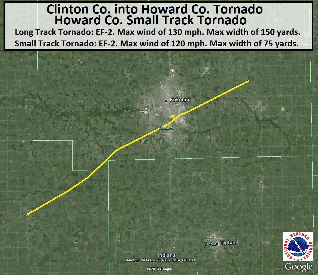 Clinton and Howard County Tornado of November 17, 20131081 x 937