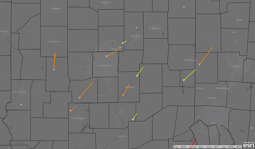 Map of Tornado Paths