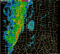 Radar at about 8:30 AM