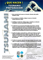 Tsunami Preparedness Spanish