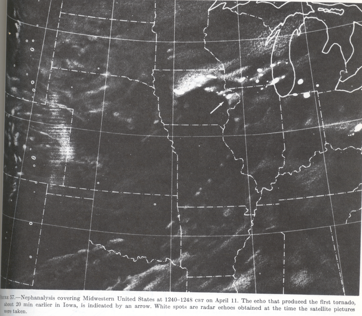 April 11, 1965 1848Z Nephanalysis Fujita