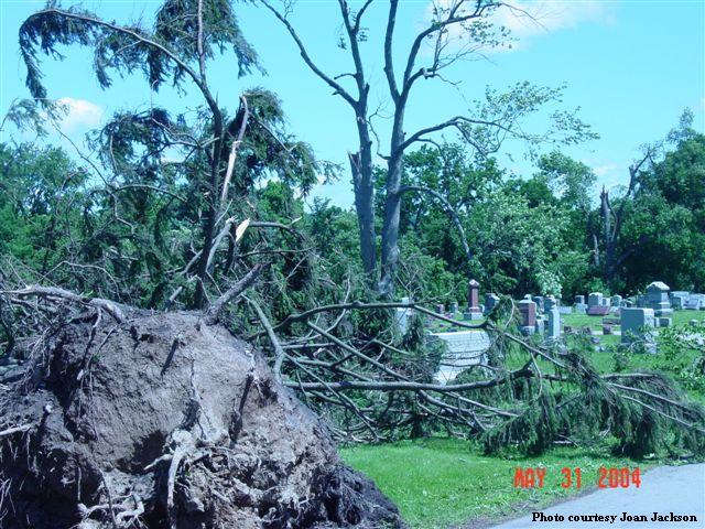 Peru tornado damage May 30, 2004