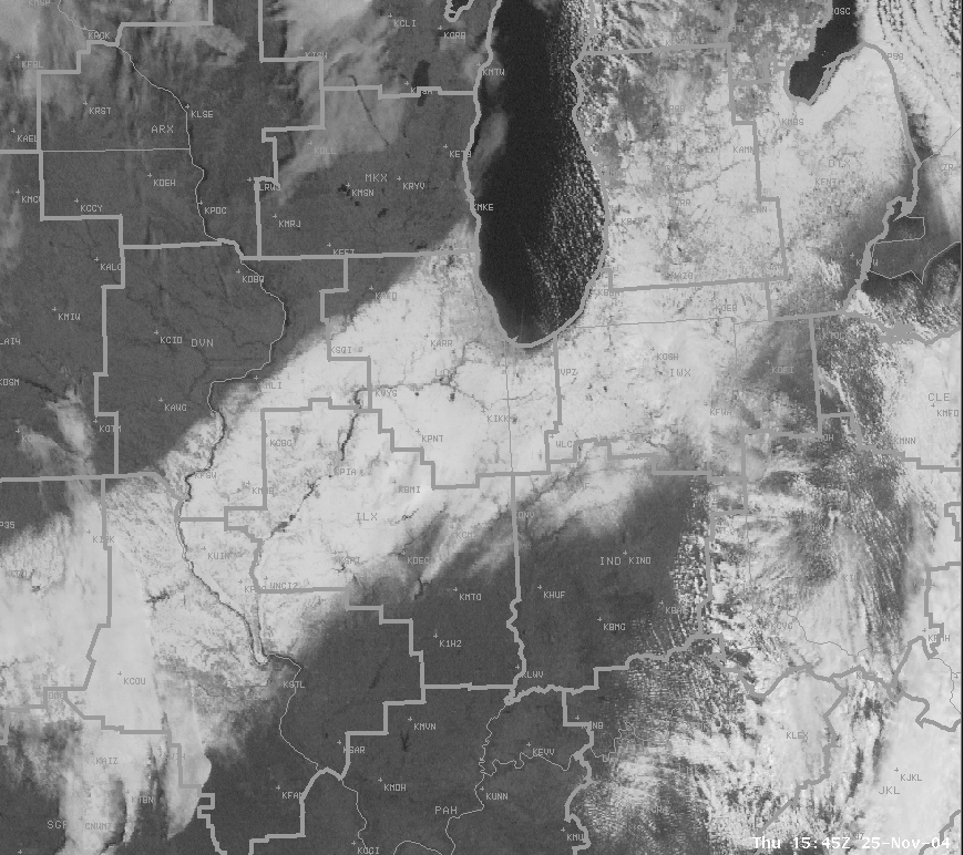 Visible image the day after showing the fresh snowfall