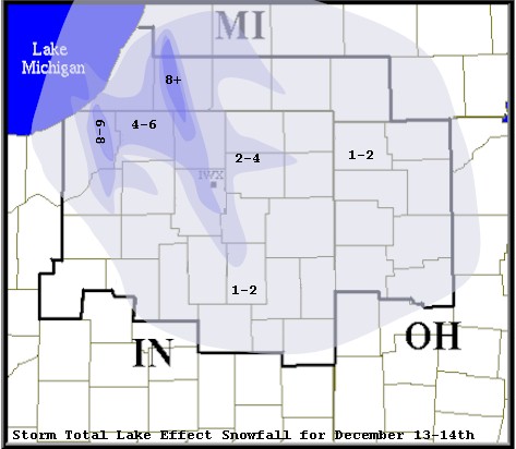 snowfall map for december 13-14