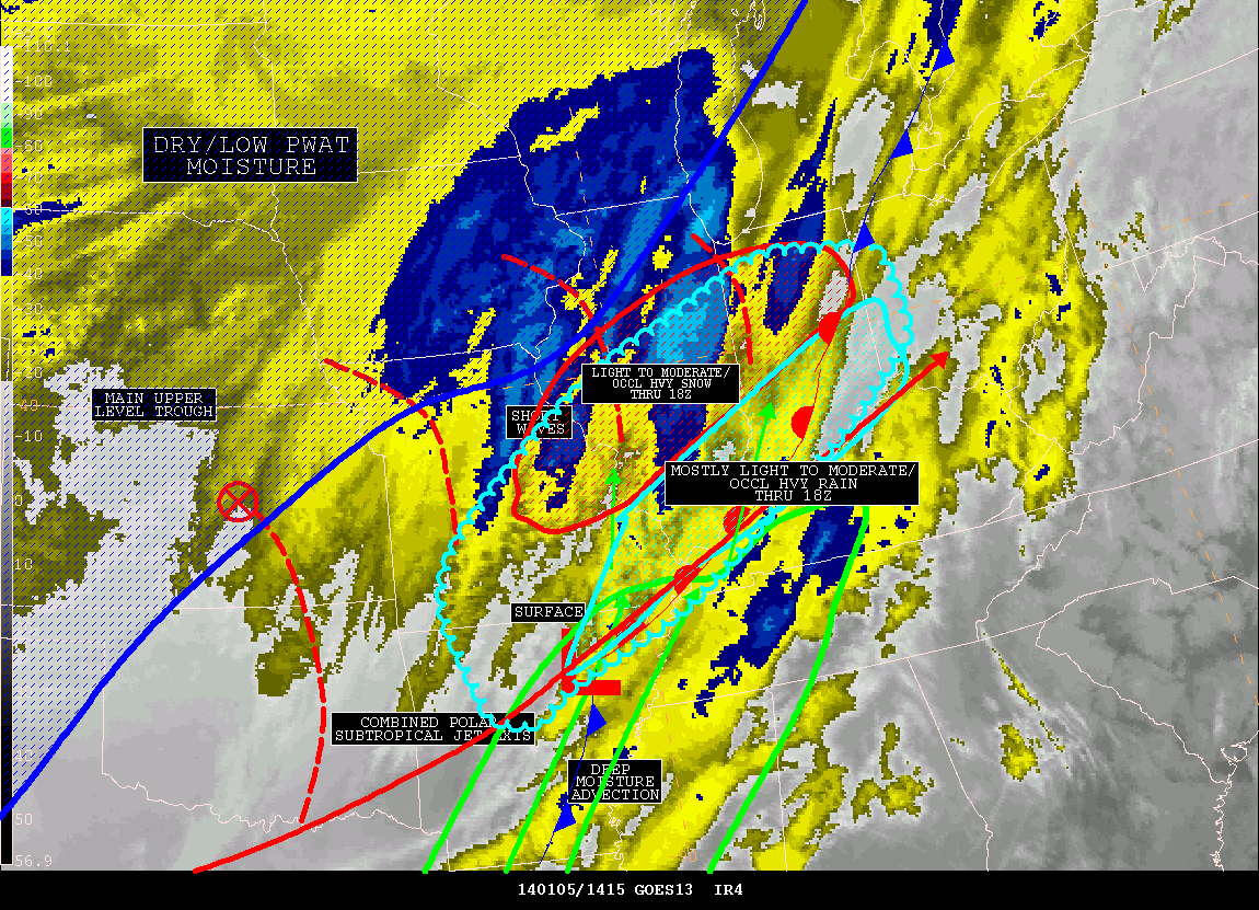 satellite precipitation message