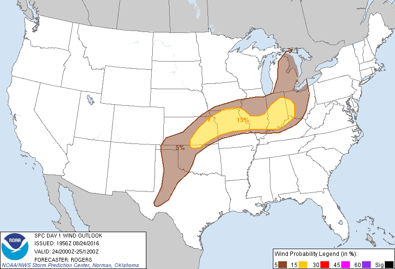 SPC Day 1 Wind Outlook Update
