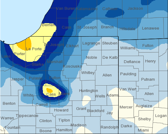 72 hour snowfall