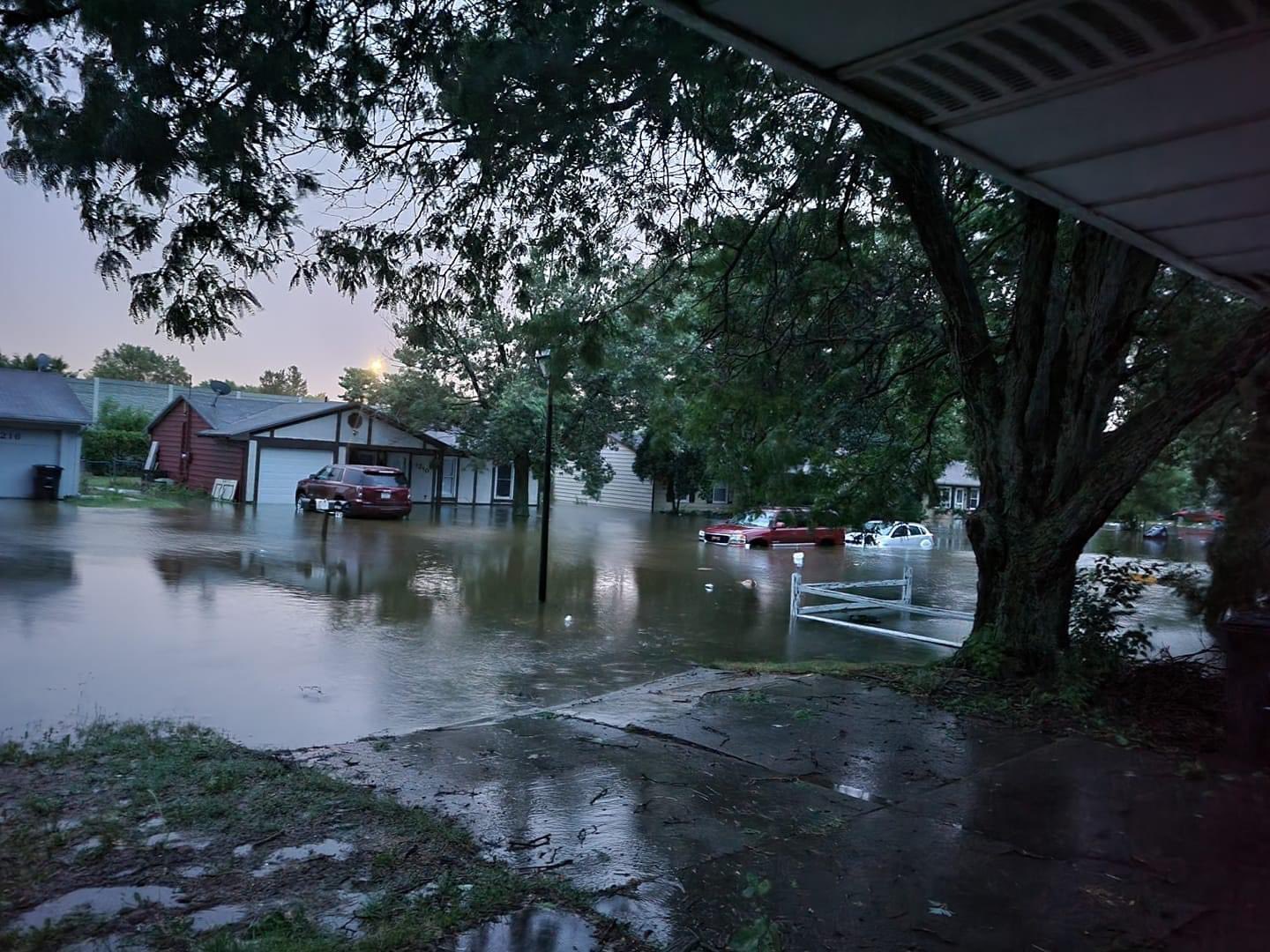 Flooding along Spy Run Creek - Springwood Neighborhood