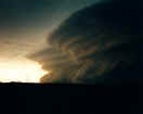 Shelf cloud at Enid, Oklahoma. The storm produced 78 mph winds. Photo courtesy Doug Berry and the Ball State University Storm Chasing Team.