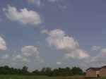 These are fair weather cumulus clouds. This picture was taken by Sam Lashley at the Northern Indiana National Weather Service office.