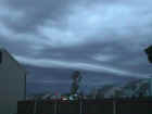 Another glimpse of the shelf cloud as it nears the northwest side of Fort Wayne. Photo taken by Loretta Barlow