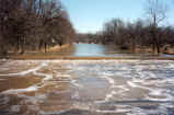 Eel River at Collamer Dam in Whitley County January 1998.