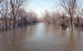 St. Joseph River flooding near Newville, Indiana, February 2001.