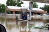 Flood waters enter gas station/convenience store in Willshire, Ohio.