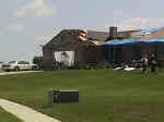 House damaged by a tornado between Greentown and Marion, Indiana, June 11, 1998.