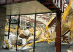 Kendallville tornado damage at a local mall.