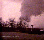 Tornado near Knox, Indiana, during the 1965 outbreak.
