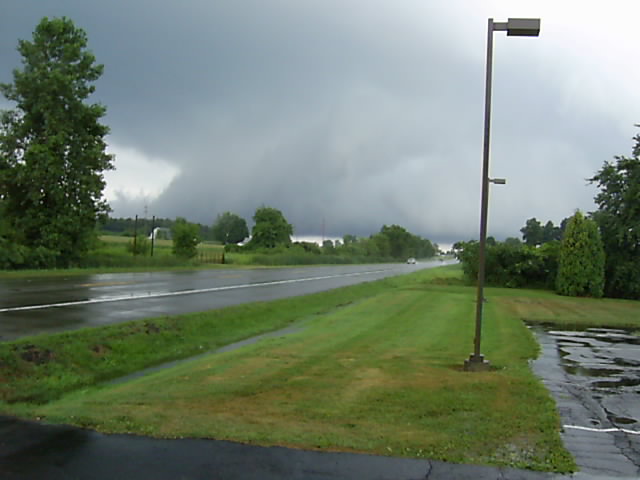 Ominous looking wall cloud near Coldwater on July 22, 2010.