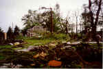 Tornado damage near the Wabash/Koscuisko county line June 14, 2000.