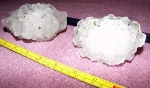 grapefruit hailstones from Rochester