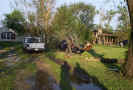 Downburst damage near Grissom Air Force Base
        May 25, 2002.