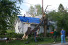 Downburst damage near Grissom Air Force Base
        May 25, 2002.