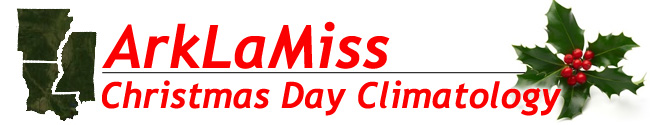 ArkLaMiss Christmas Day Climatology