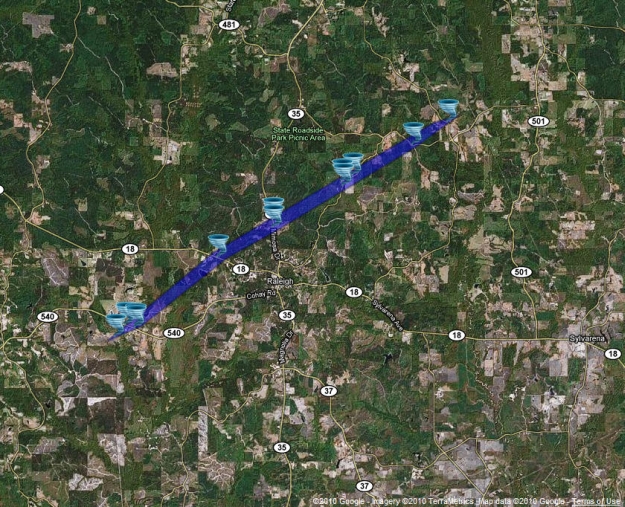 Radar - Yazoo County Tornado