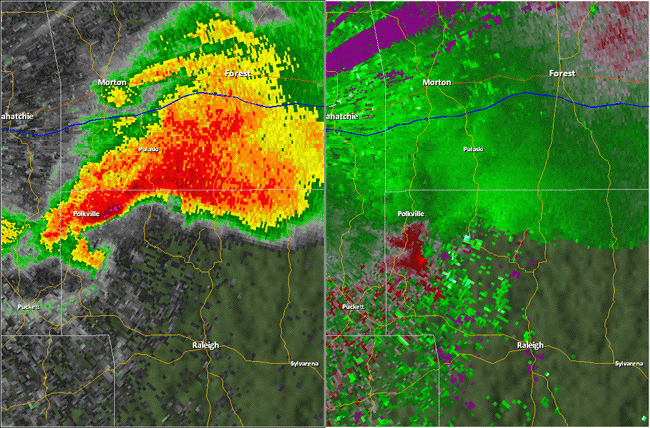 Radar -Smith County tornado