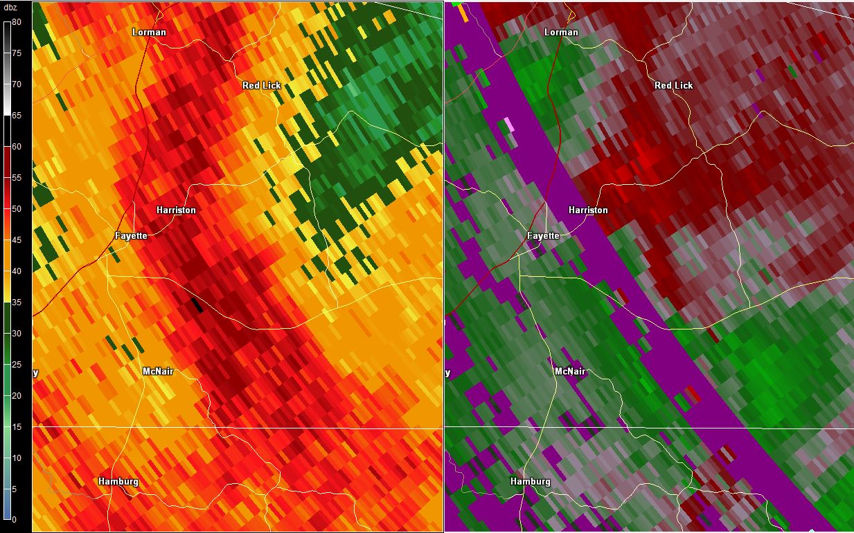 Radar - Central Jefferson County Tornado