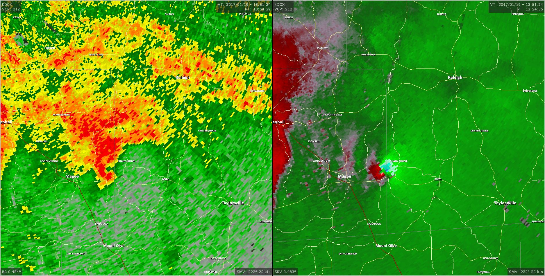 Radar - Simpson County Tornado
