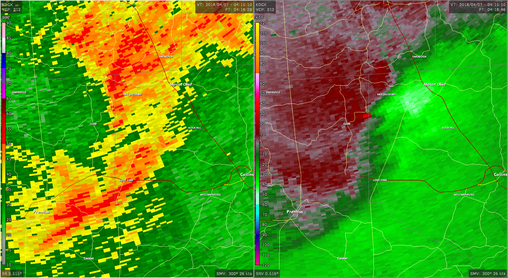 Radar - Jefferson Davis/Covington County Tornado