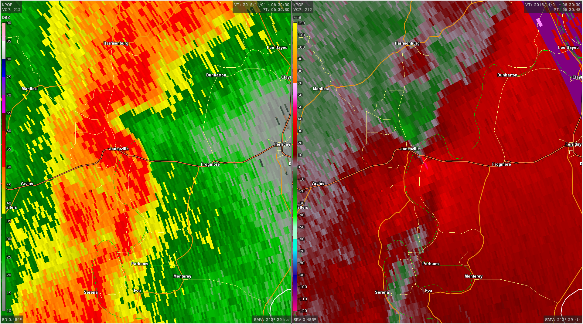 Radar - Jonesville Tornado