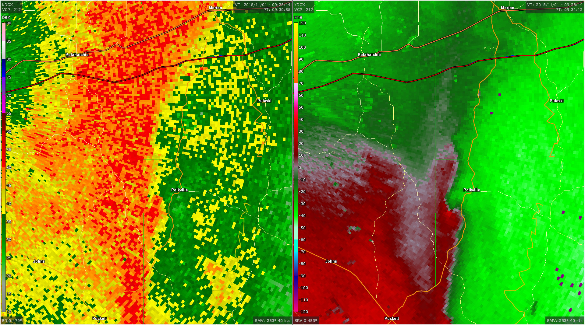 Radar - Polkville Tornado