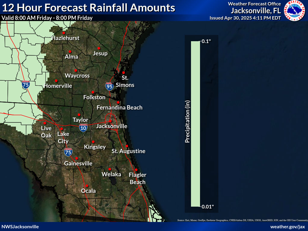 Expected Rainfall for Day 3