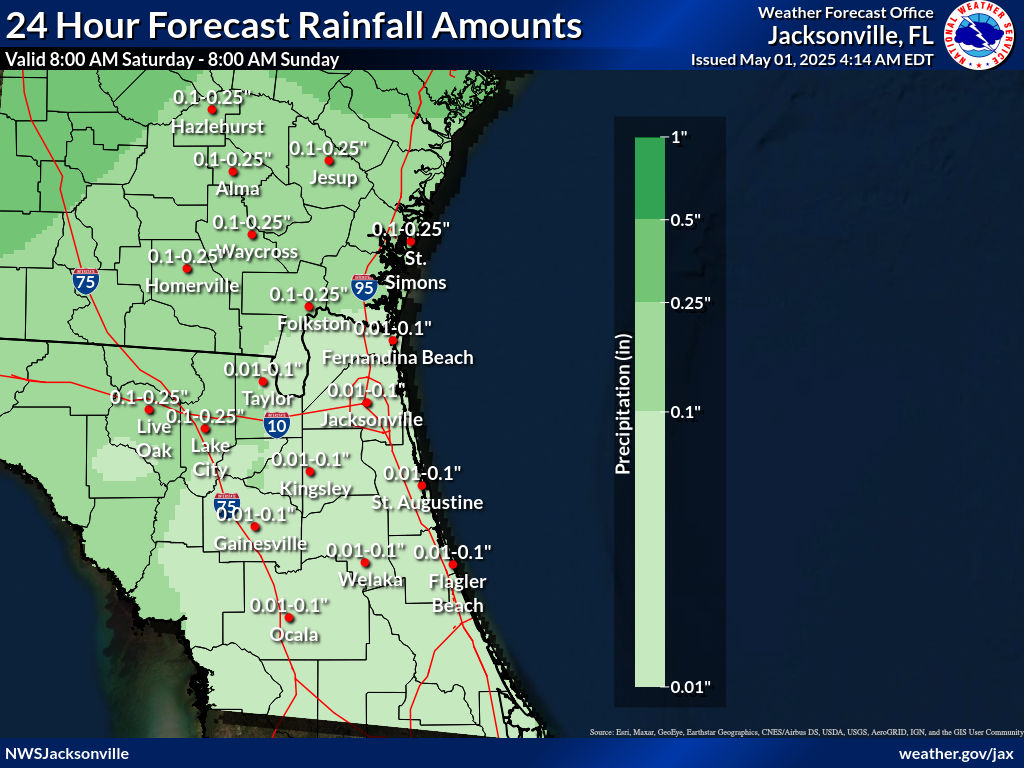 Expected Rainfall for Day 3