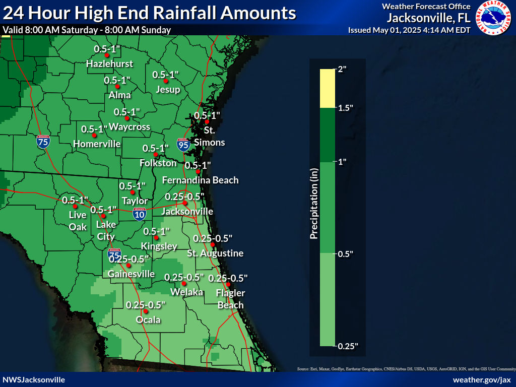 Greatest Possible Rainfall for Day 3