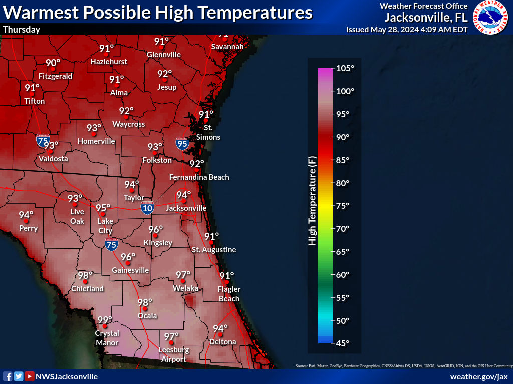 Warmest Possible High Temperature for Day 3
