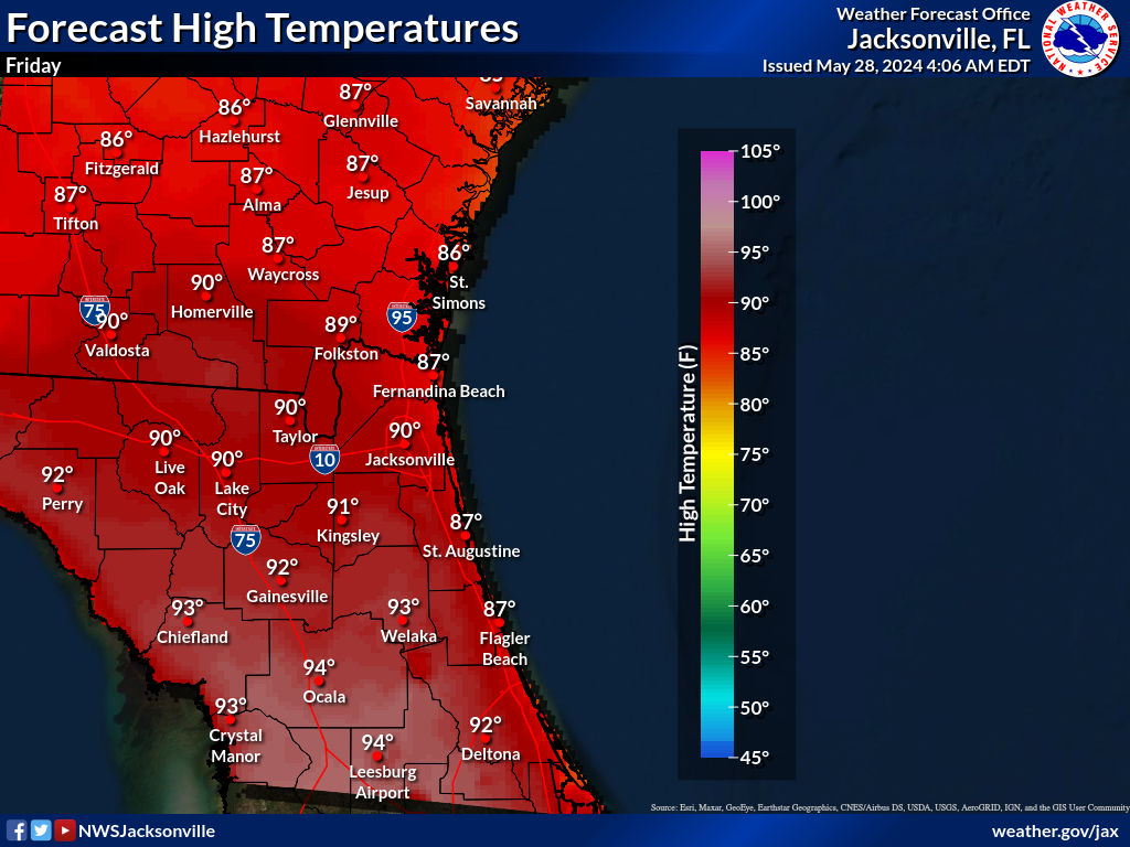 Expected High Temperature for Day 4