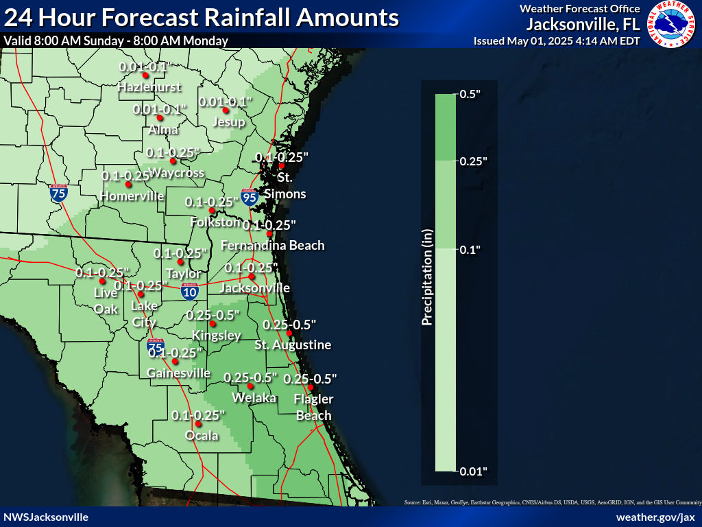 Expected Rainfall for Day 4