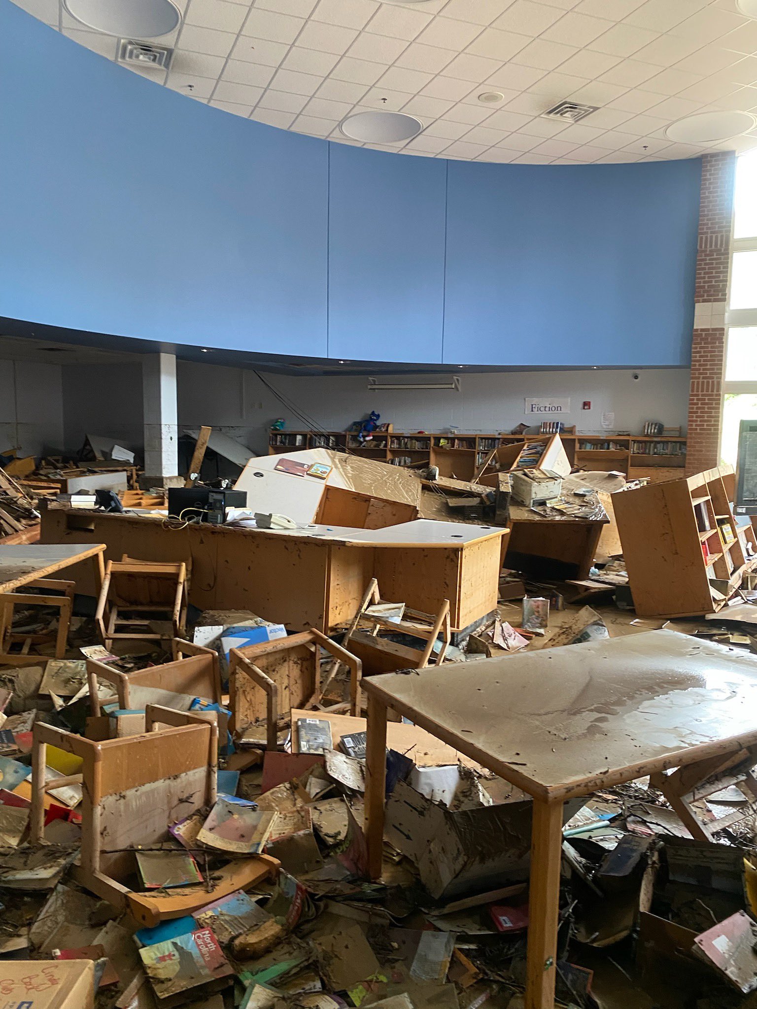 Buckhorn School in Perry County severely damaged due to flash flooding.
