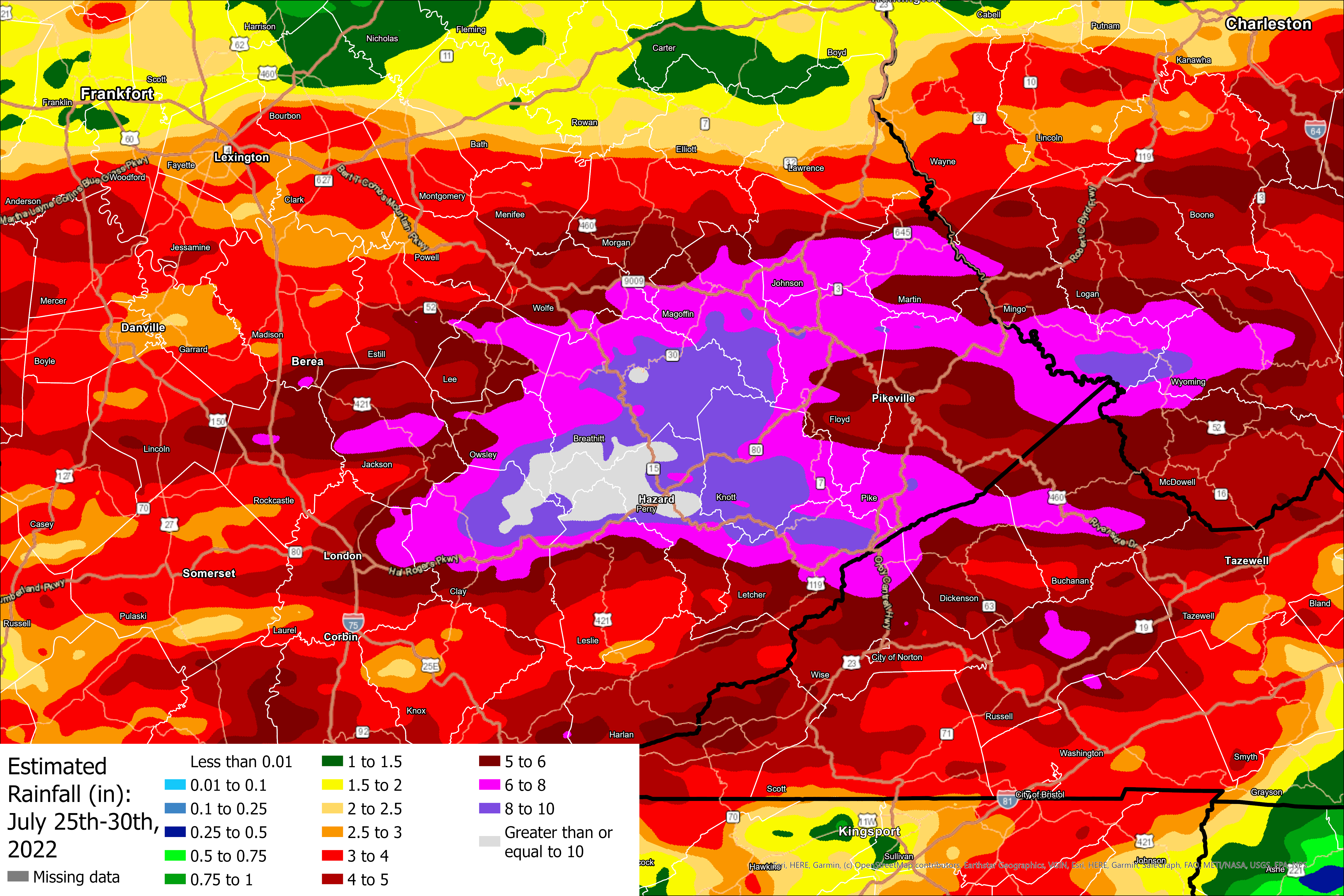 Rainfall estimate