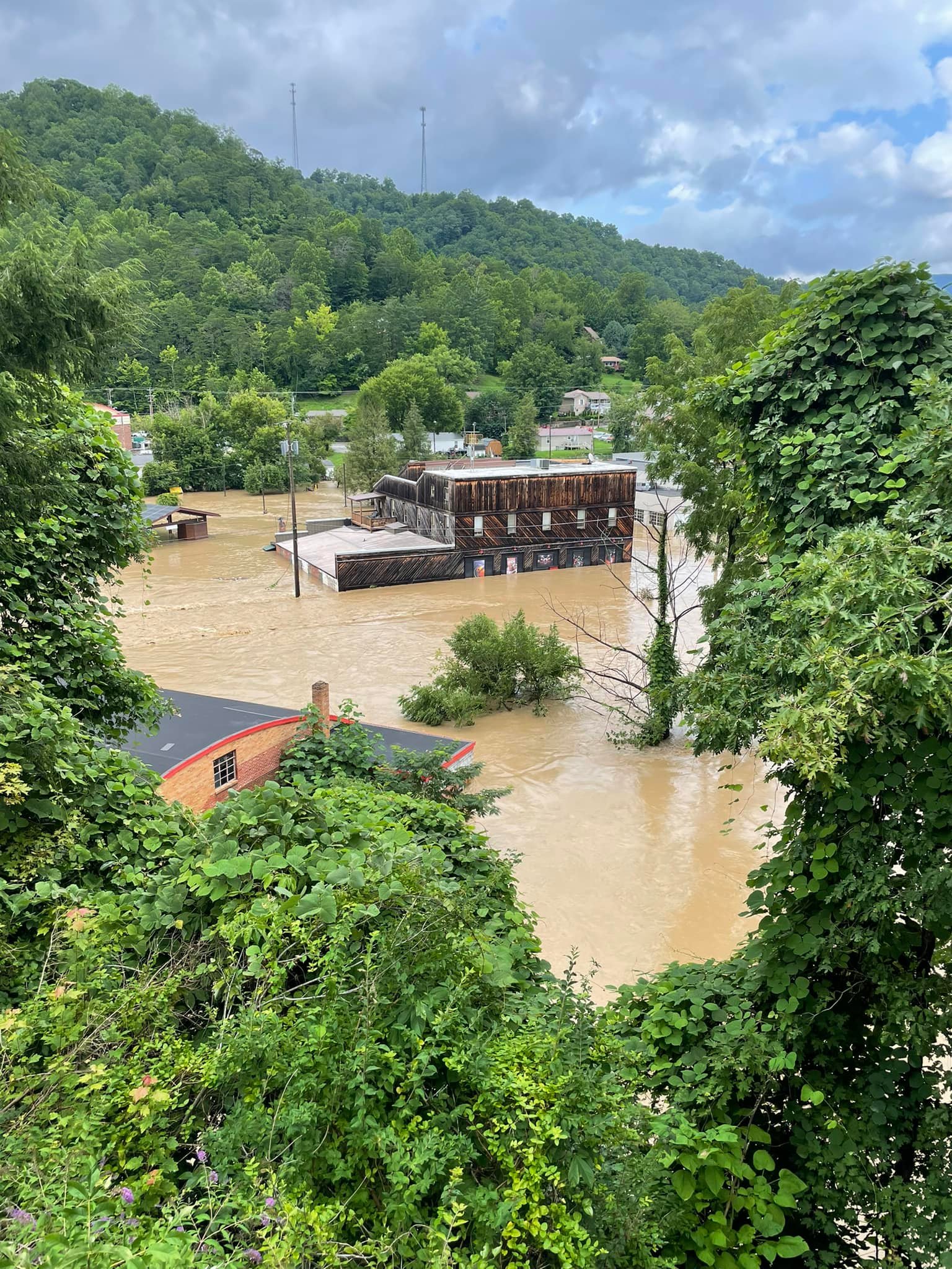 Severe flash flooding caused extensive damage in downtown Whitesburg