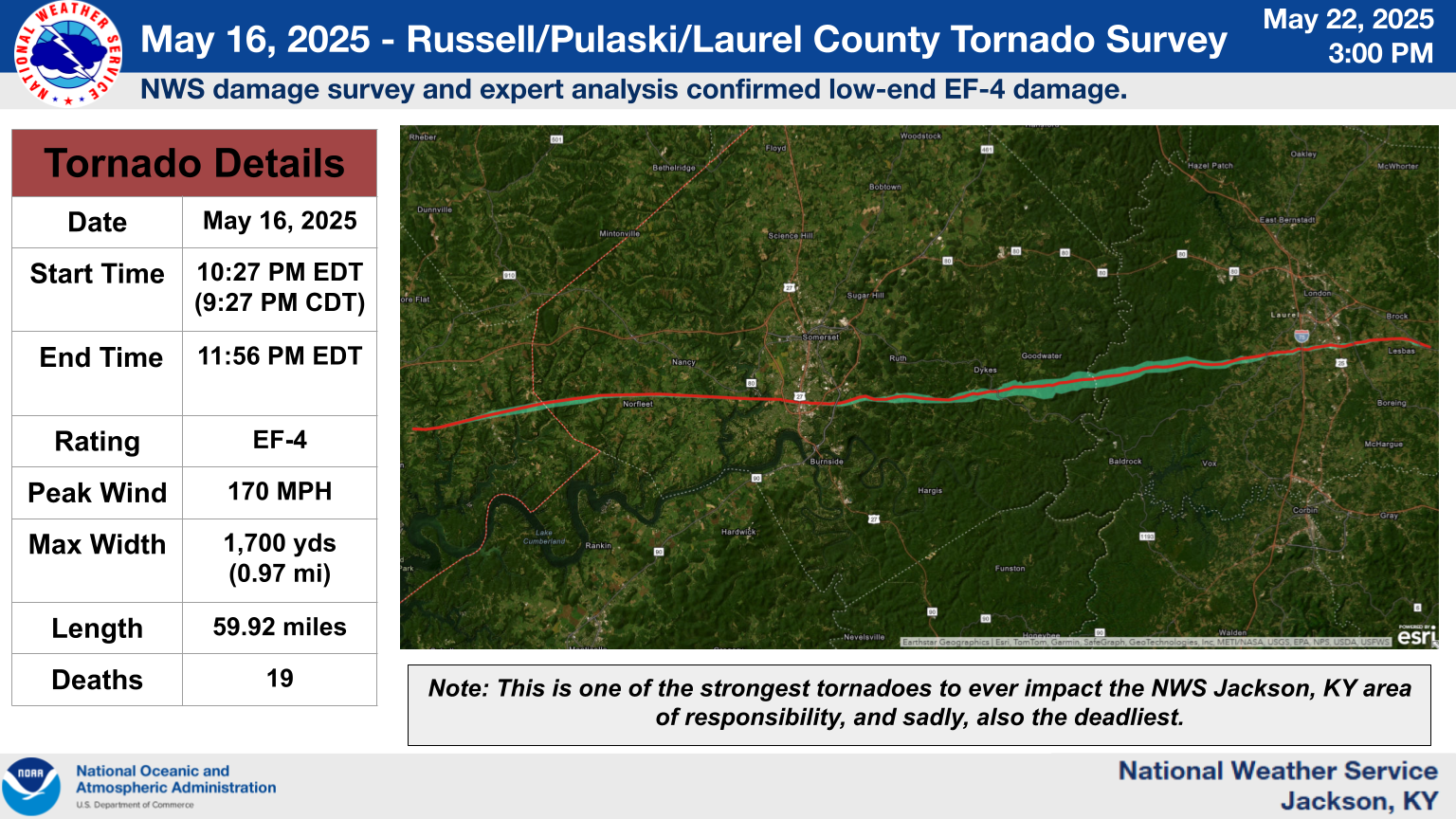 Tornado Survey Map