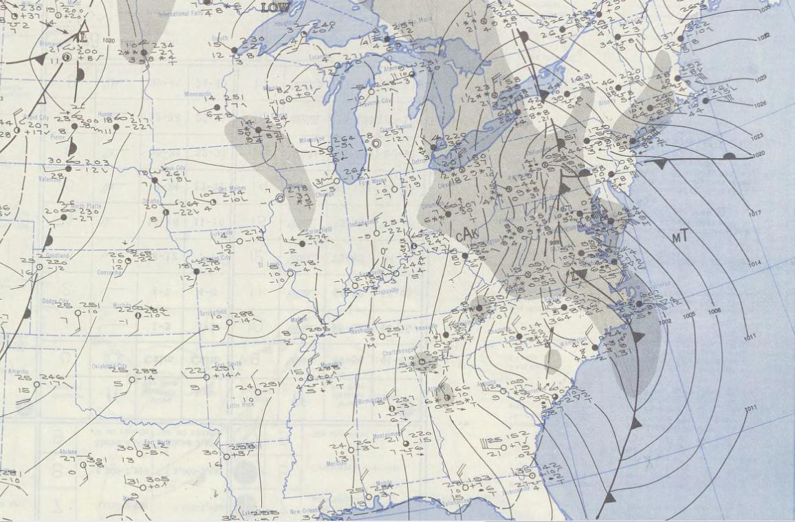 November 25, 1950 Surface Chart