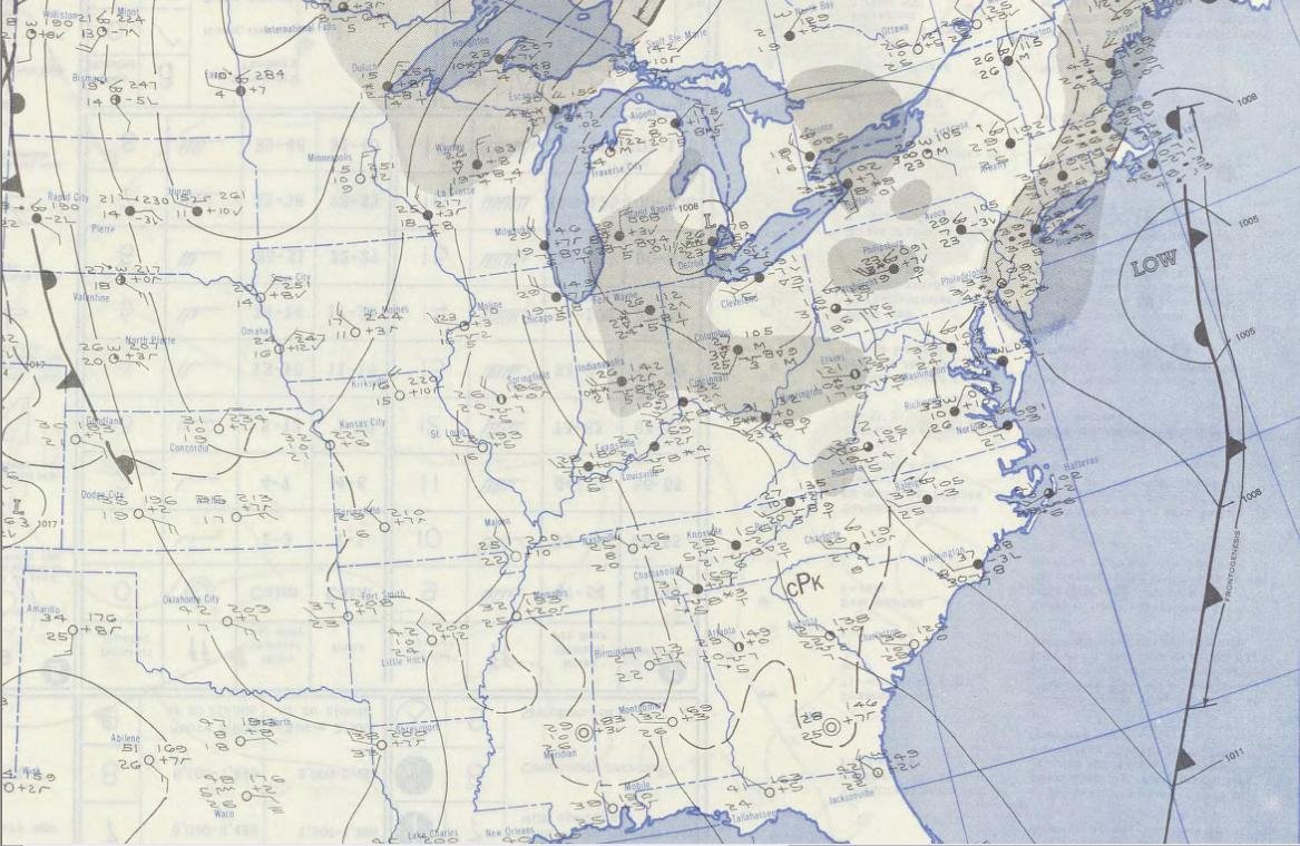 November 28, 1950 Surface Chart