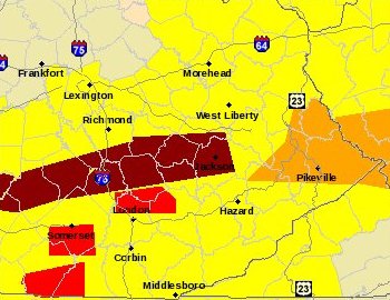 Sample warning map